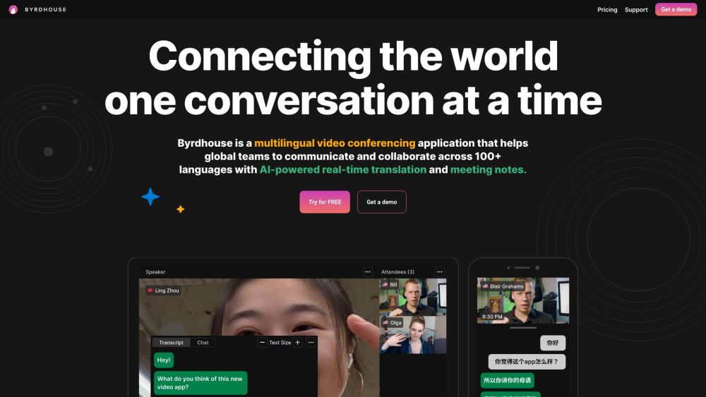 Byrdhouse: Seamless Multilingual Video Conferencing