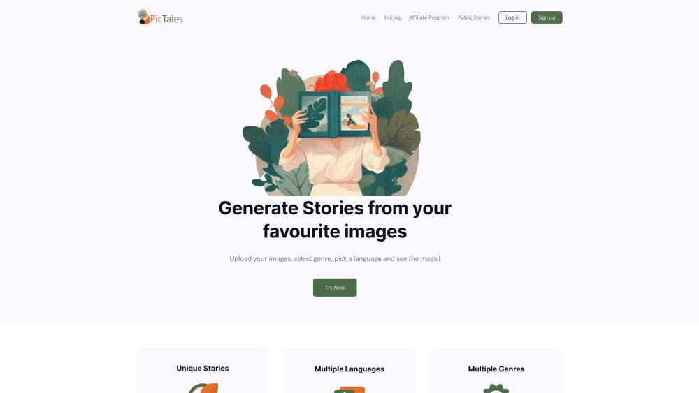 PicTales: Transform Photos into Emotion-Driven Stories with Few Clicks