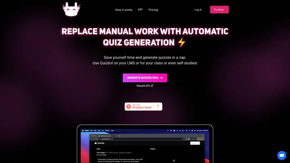 Quizbot: AI Tool for Quick, Effortless Custom Quizzes in Seconds