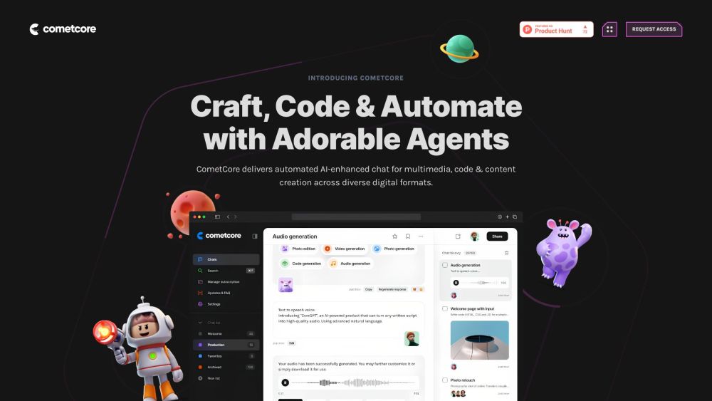 CometCore AI: AI-Chat, Custom Agents, Creative Tools for All Your Needs