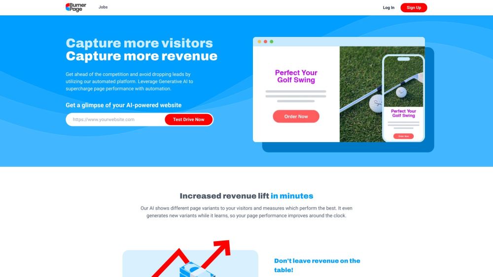 BurnerPage: AI Optimization for Better Performance and Higher Revenue