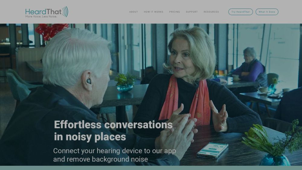 HeardThat: AI Enhances Speech Clarity in Noisy Environments