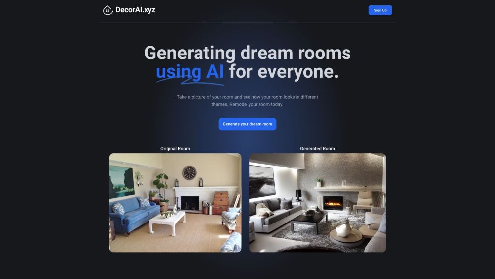 DecorAI : AI Interior Design for Instant Dream Room Makeovers