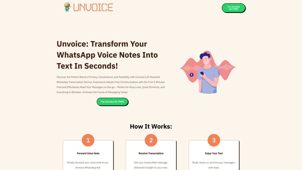 Unvoice Bot: AI WhatsApp Transcriber for Fast, Accurate Voice Note Texts