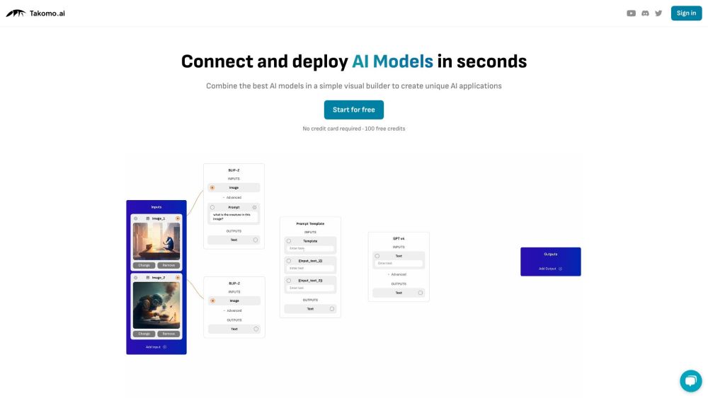 Takomo.ai: No-Code AI Builder, Fast API Generation in Minutes