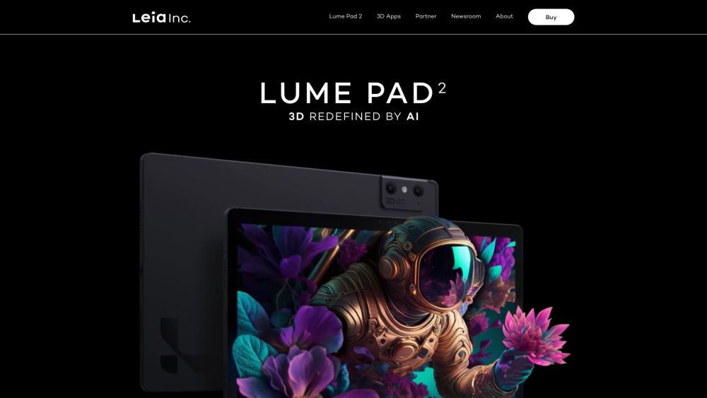 Leia Inc: Lume Pad 2 - AI-Powered 3D Tablet for Infinite Content