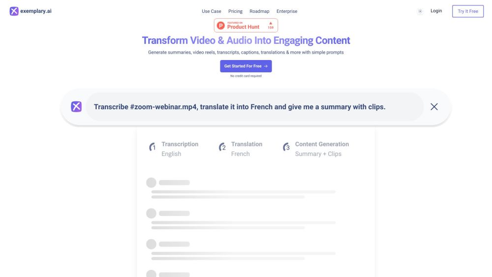 Exemplary.ai: Transcription & Editing in 120+ Languages