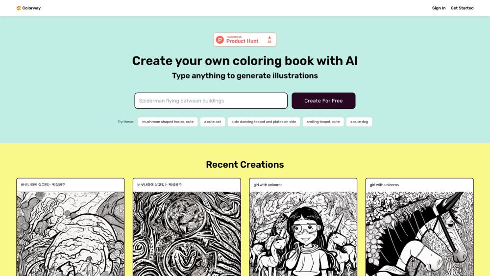 Colorway AI: Transform Text Prompts into Unique Coloring Book Images