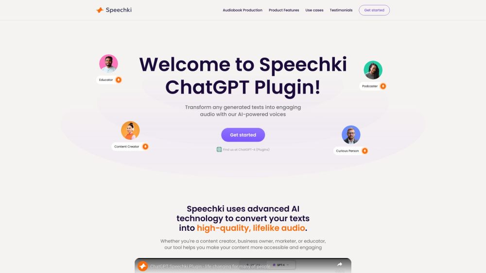 Speechki ChatGPT Plugin: 300+ Voices, 78 Languages, High-Quality Audio