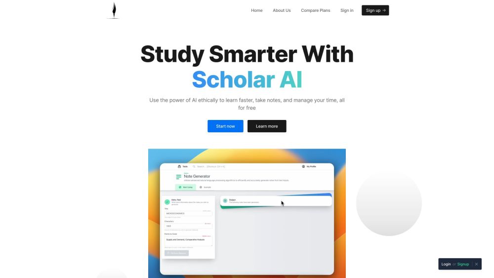 ScholarAI: AI Research Aid for Scholars & Academics – Enhance Output