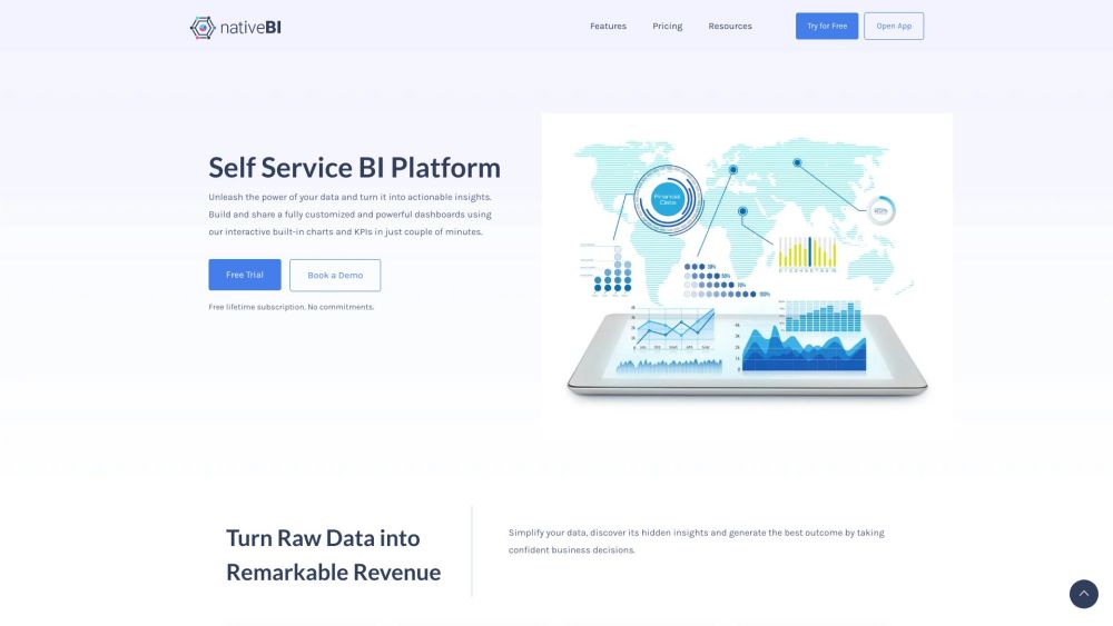 NativeBI: Self-Service BI, Data Analysis & Interactive Data Visualization