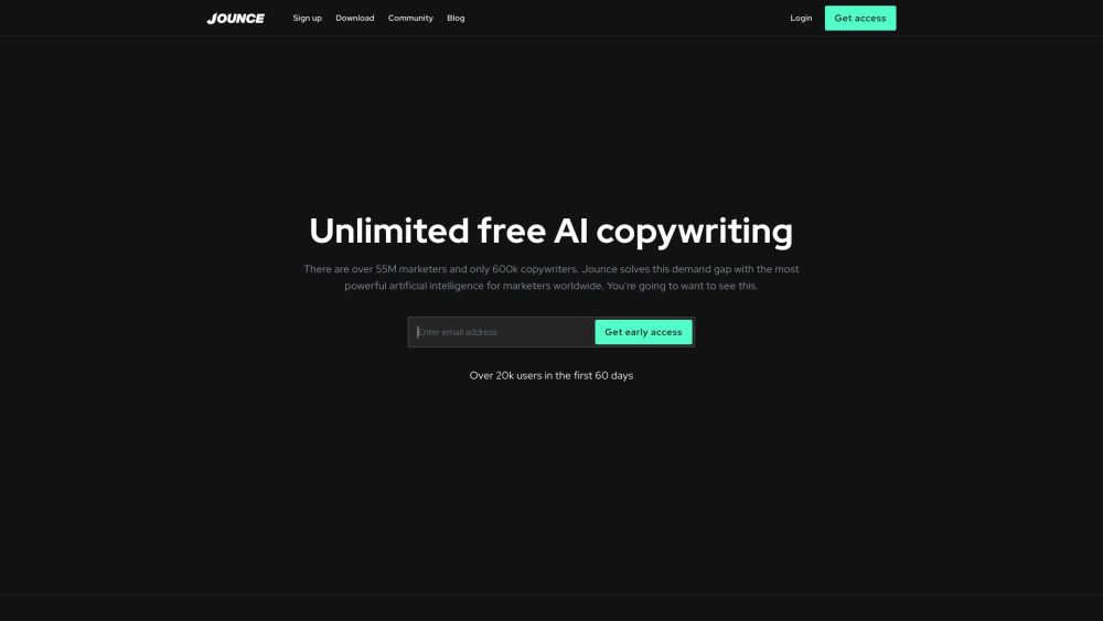 Jounce: Swift AI Copywriting & Art Solution for Marketers