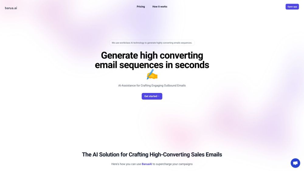 Barua AI: Personalized, High-Conversion Sales Email Creator