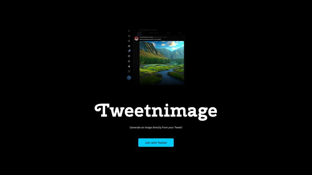 Tweetnimage: AI Image Generation from Tweets Made Simple