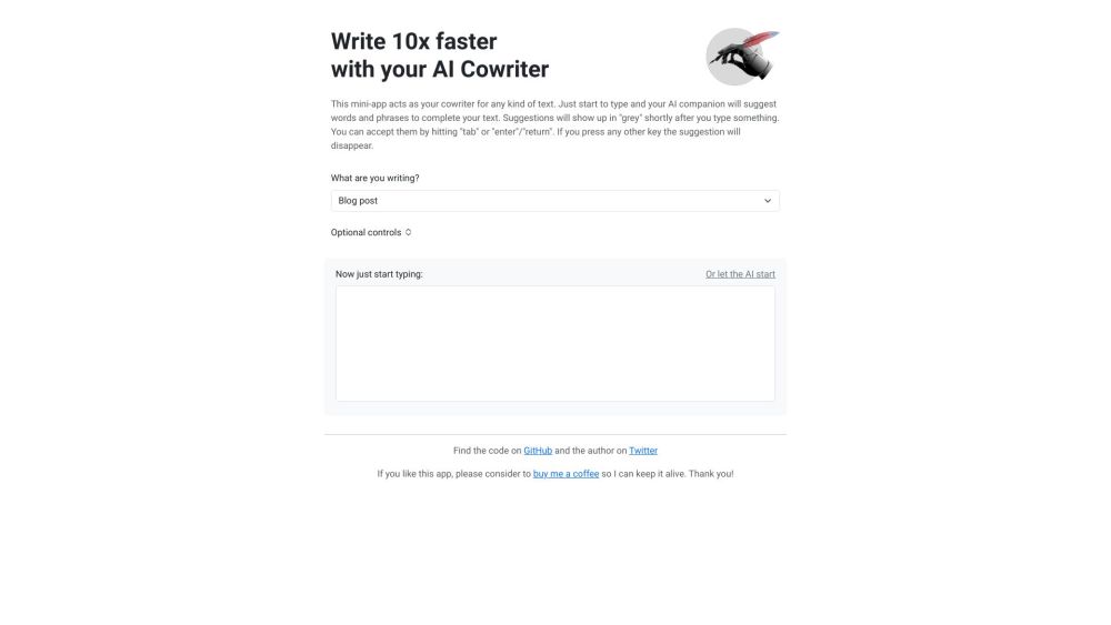 AI Cowriter: Speed Writing with GPT Autocomplete Suggestions