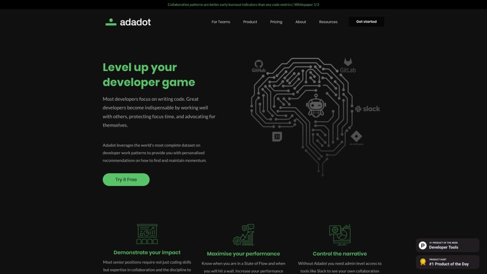 Adadot: Personalized Developer Performance and Collaboration Tools