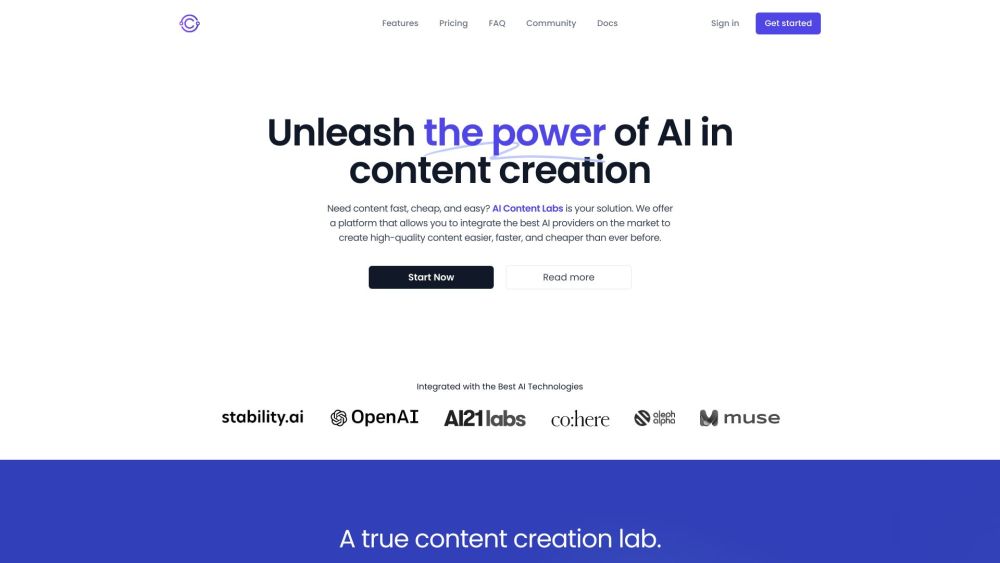 AI Content Labs: Fast, Affordable, High-Quality AI Content Creation Platform