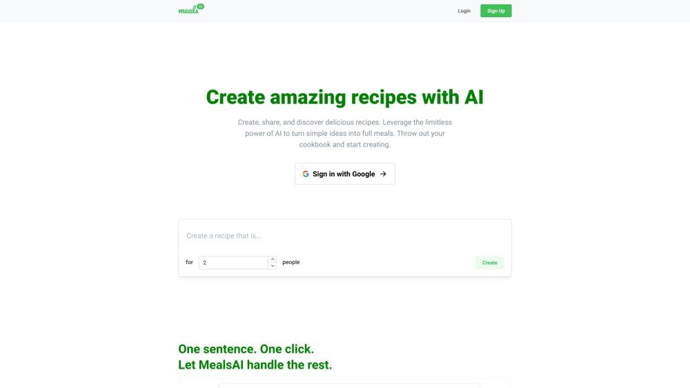 MealsAI: Create, Share, Discover AI-Generated Delicious Recipes