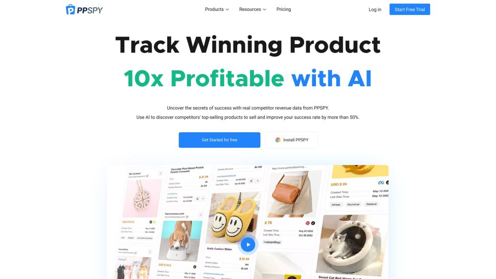 PPSPY: AI Shopify Spy Tool for Sales Tracking & Product Research