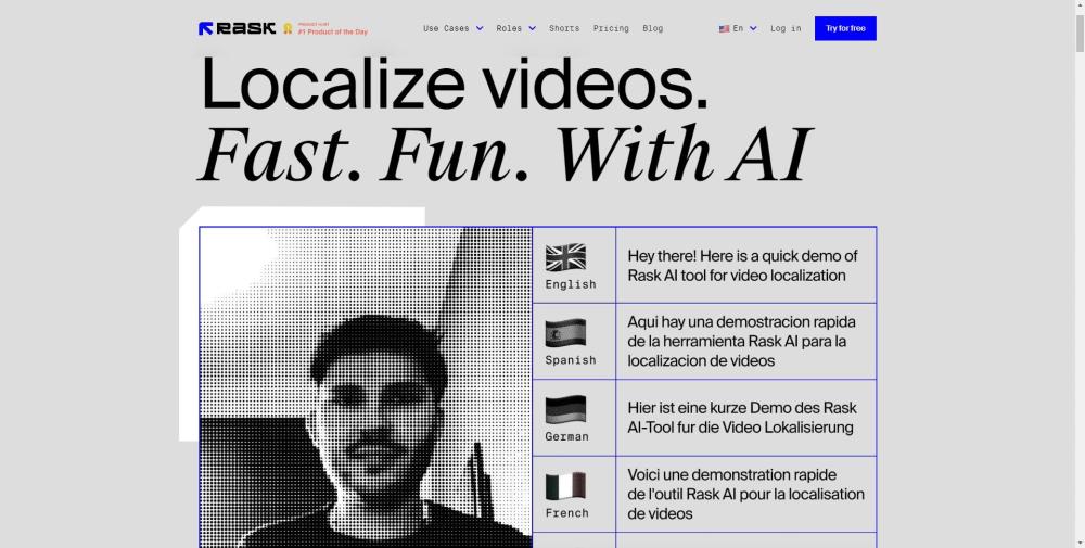 Rask AI: AI Video Localization, Dubbing, and Translation Tool