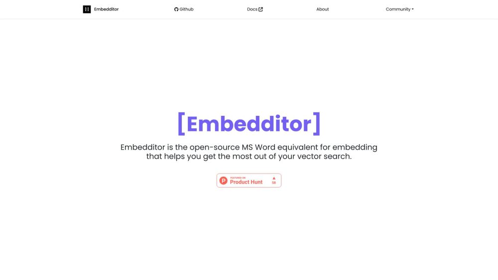 Embedditor.ai: Boost Vector Searches, Optimize Embedding Metadata