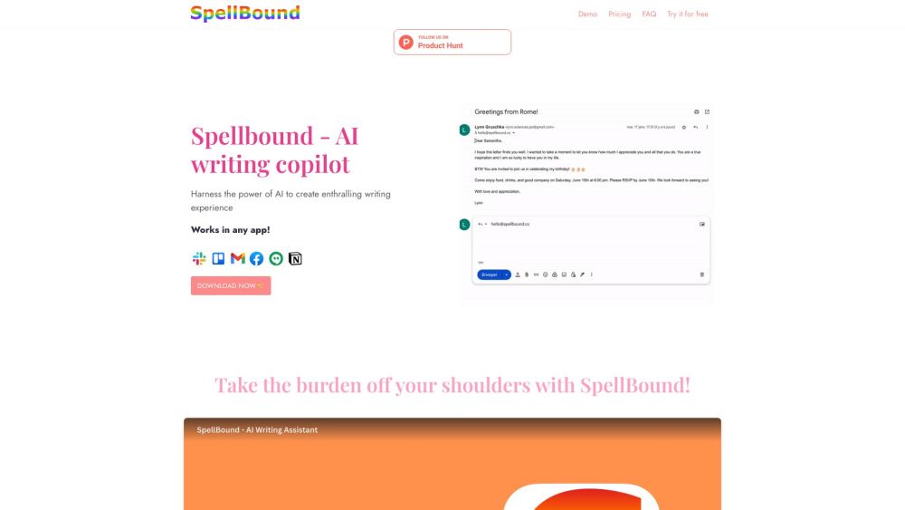 SpellBound: AI Writing Aid, Tone Wizzard, Grammar Genius - macOS