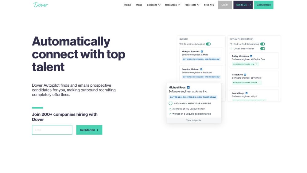 Dover | Sourcing Autopilot: Effortless, Automated Recruiting Solutions