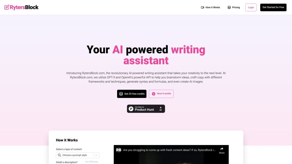 RytersBlock: AI Assistant Enhances Writing with Real-Time Feedback