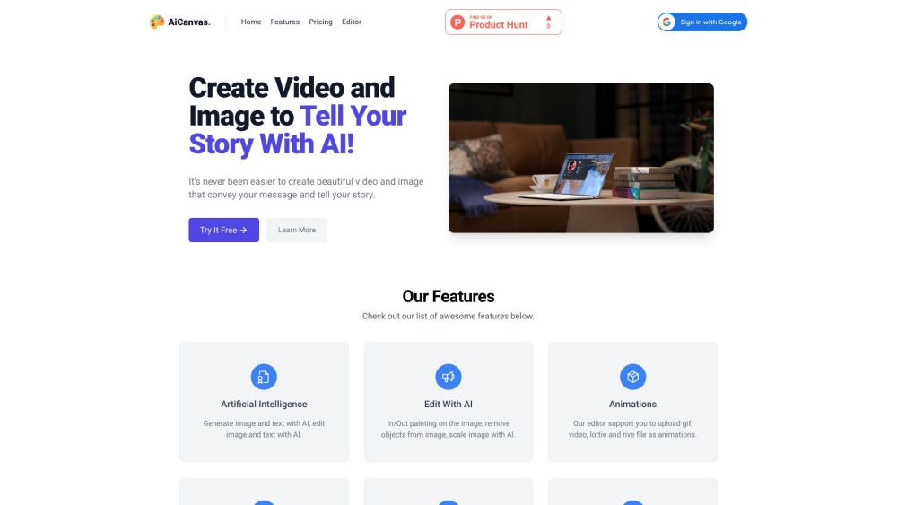 AiCanvas: Create, Modify Images & Videos with Advanced AI Technology