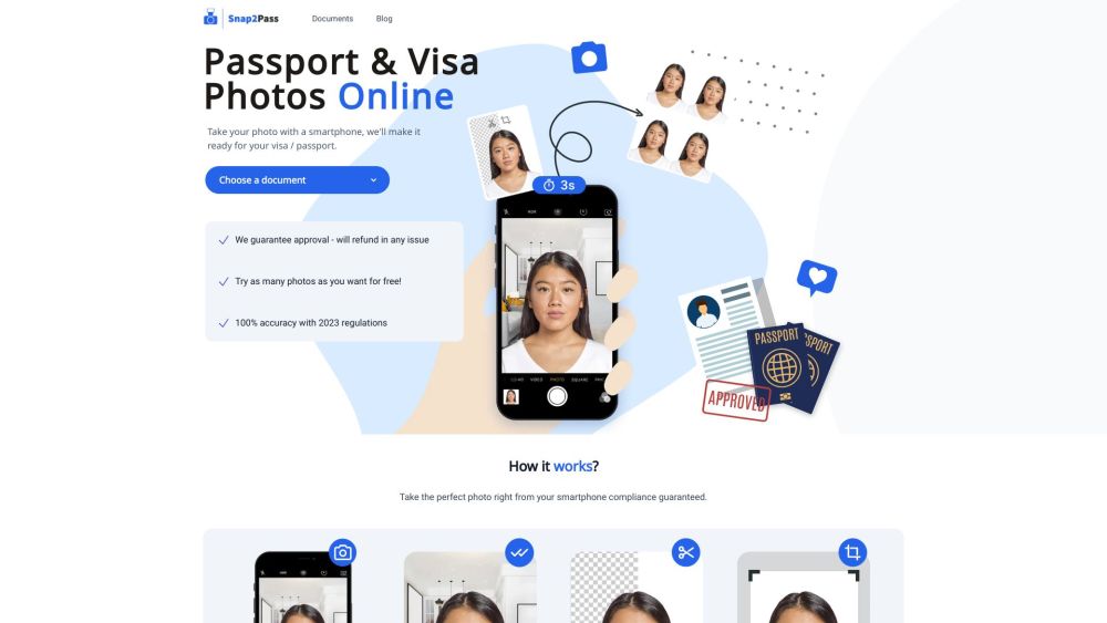 Snap2Pass: Compliant Visa & Passport Photos from Your Smartphone