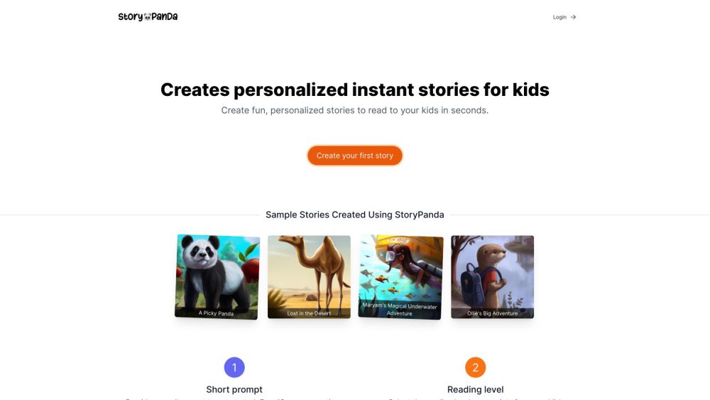 StoryPanda: Create & Publish Personalized Children's Stories Instantly