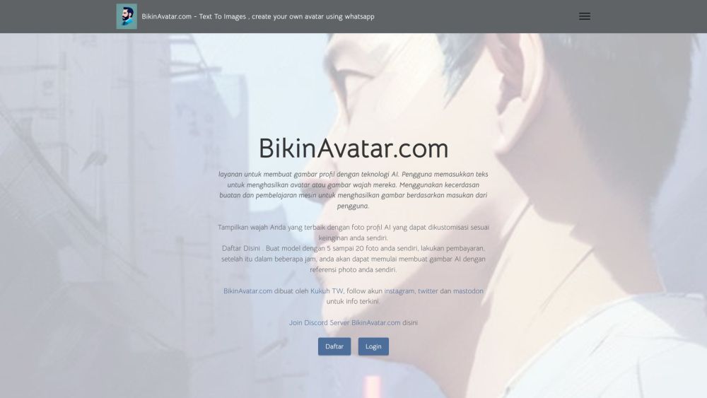 BikinAvatar.com: AI Text to Customized Profile Pictures, Personalized Avatars