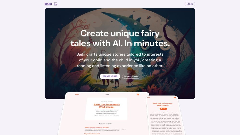 BAIKI: Personalized Audio Fairy Tales with AI for All Ages