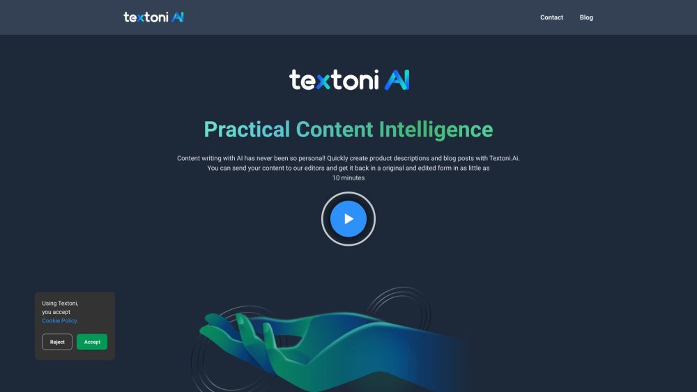 Textoni.AI : AI-Powered Content Creation for Blogs & Products