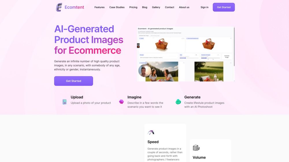 Ecomtent: AI Content Creation for Brand Listings with Self-Service Tools