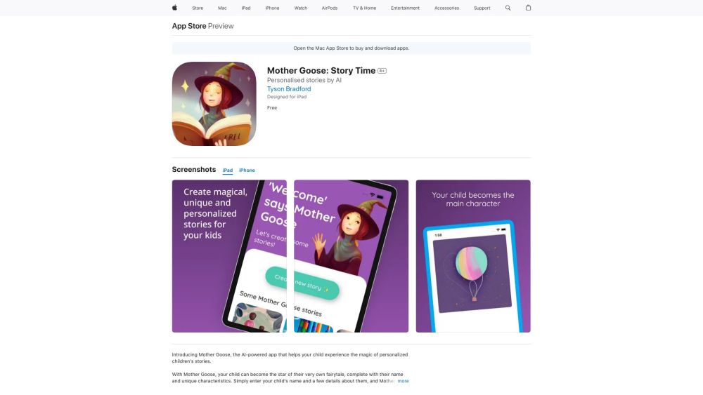 Storytelling AI: Personalized, Engaging Kids' Stories for Parents