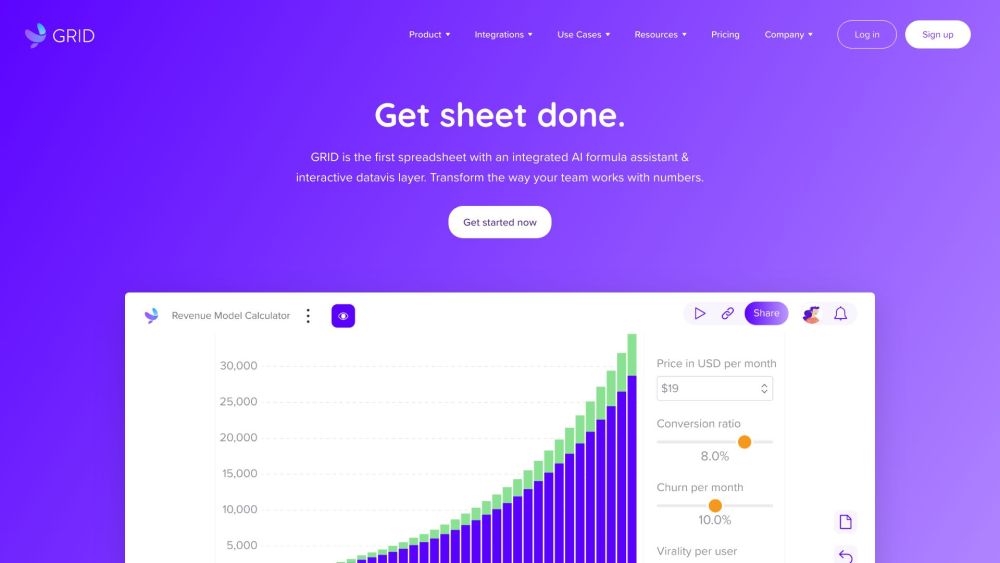 GRID: Smart Spreadsheet Surface Syncing & Visualizing Data