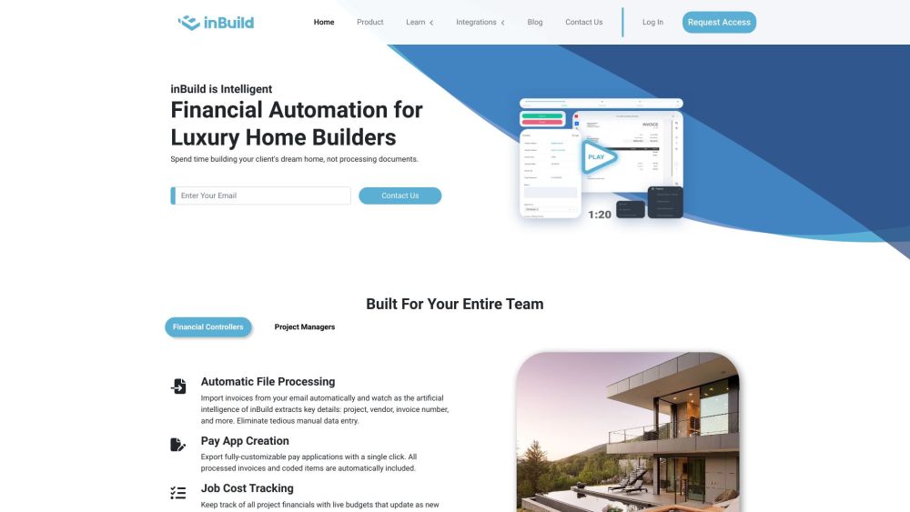 inBuild: AI-Driven AP for Contractors, Saves Time & Money