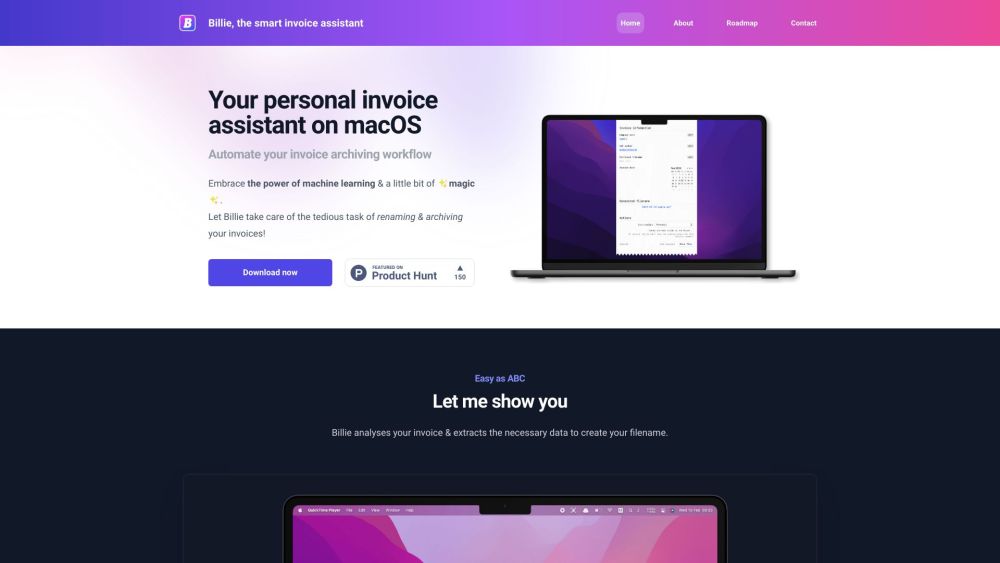 Billie on macOS: Streamlined Invoice Management Made Simple