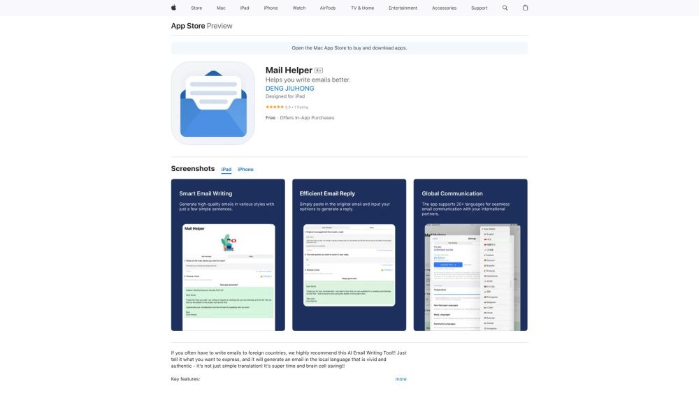 Mail Helper: Your Efficient On-The-Go Email Assistant Tool