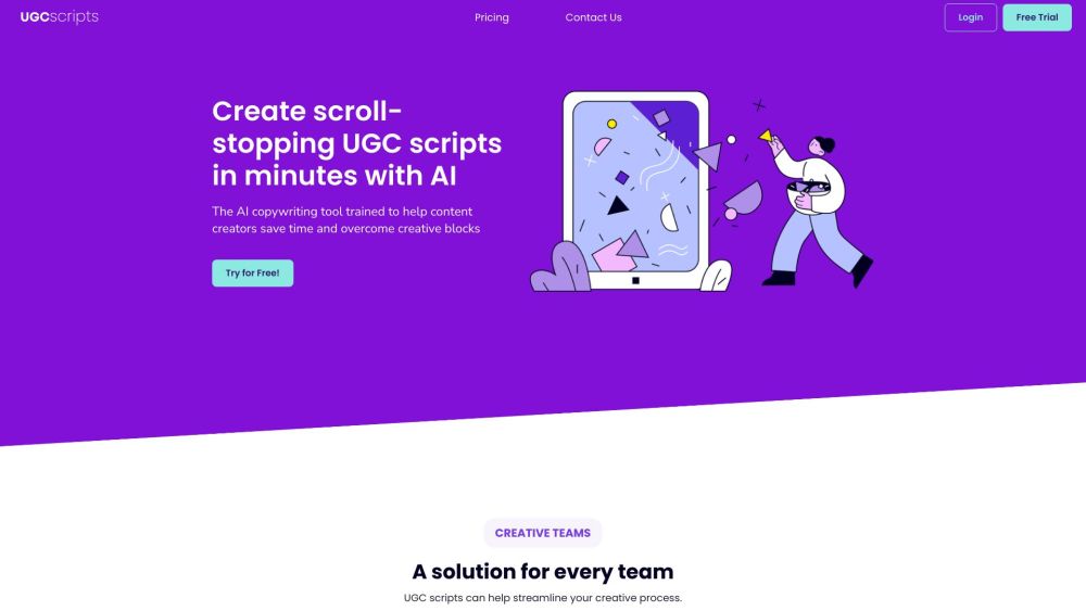 UGC Scripts: AI Tool for Quick, Creative, Scroll-Stopping Content