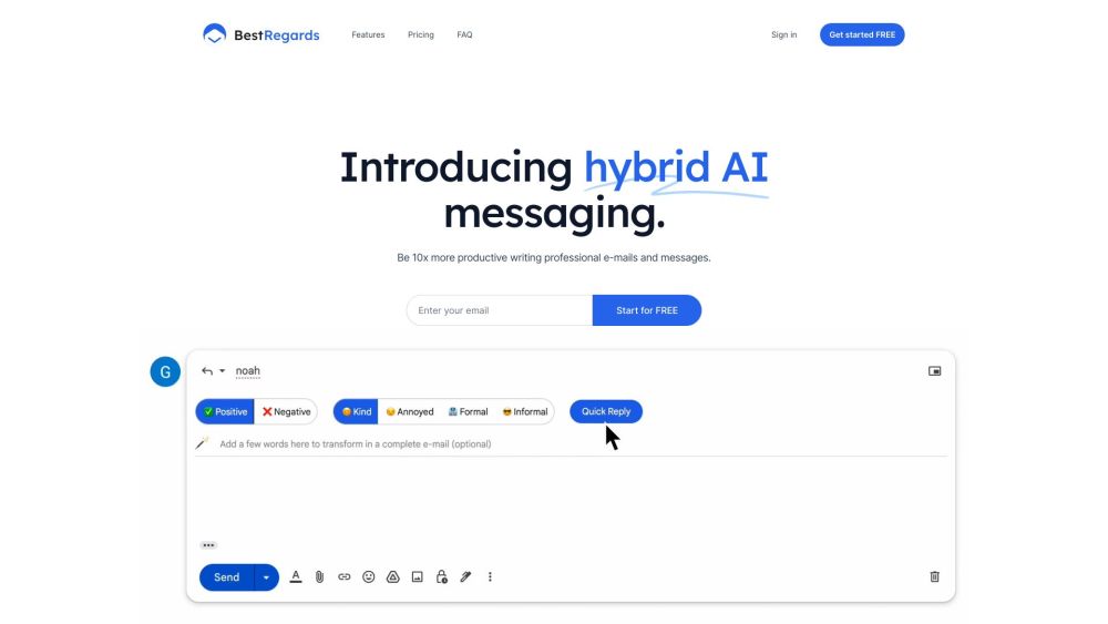 BestRegards: AI Chrome Extension for Professional Emails - Personalized Replies