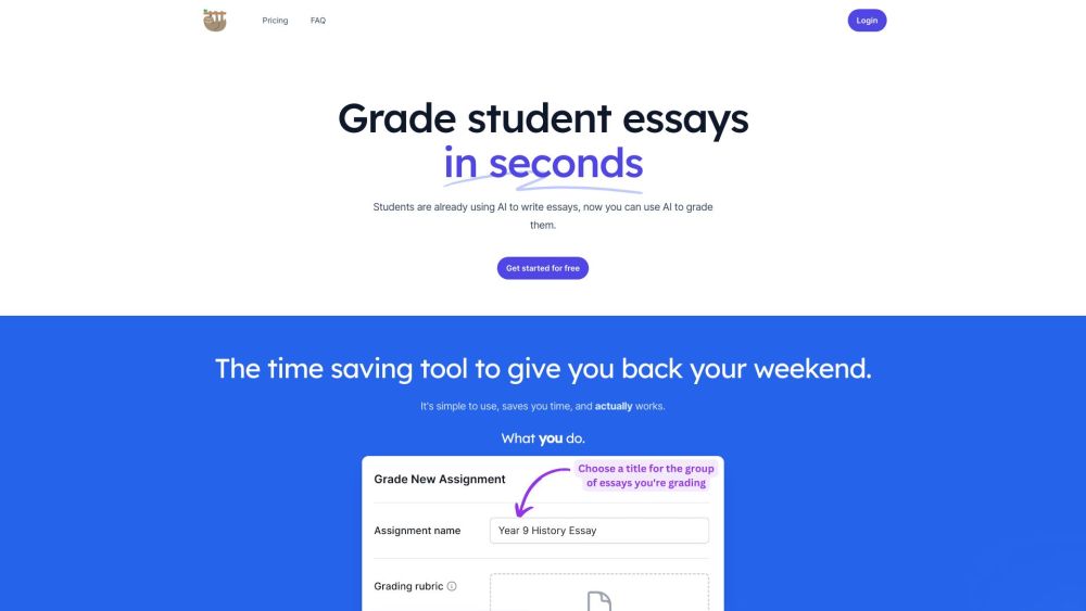 Grading Copilot: AI Tool for Quick, Efficient Assignment Grading