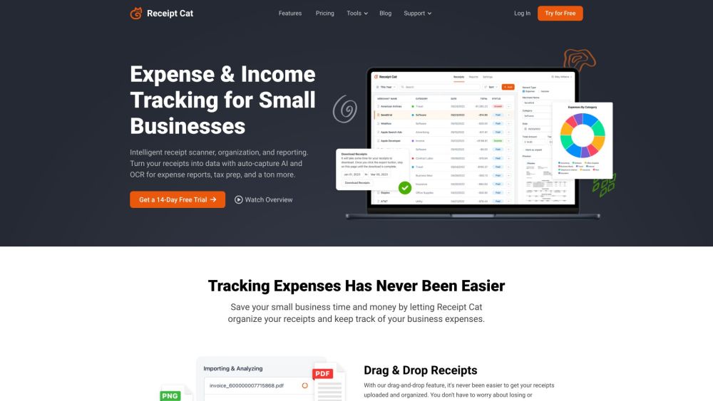 Receipt Cat: Efficient Expense Tracker & Scanner for Freelancers