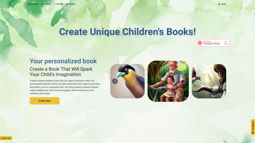 Child Book Create: AI Personalized Kids Books with Unique Stories