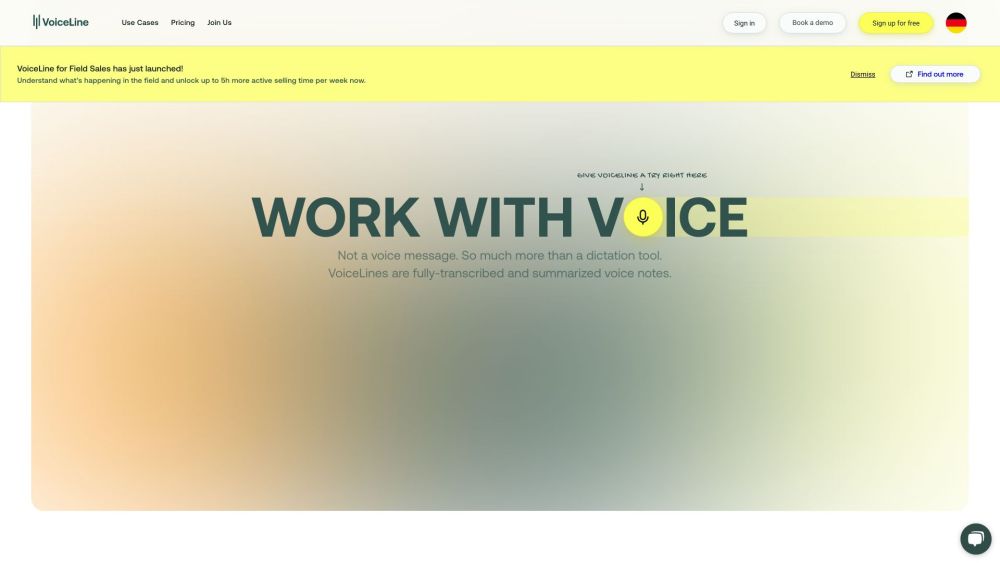 VoiceLine: AI Field Sales Tool Boosting Efficiency & Insights