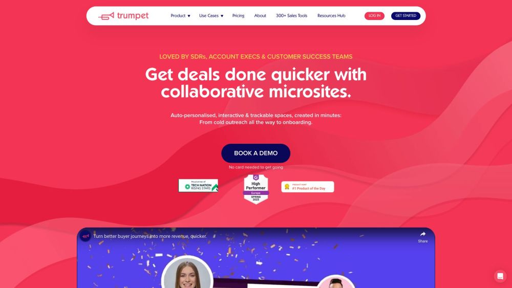 Trumpet: Auto-Personalized Microsites for Efficient Deal Closure