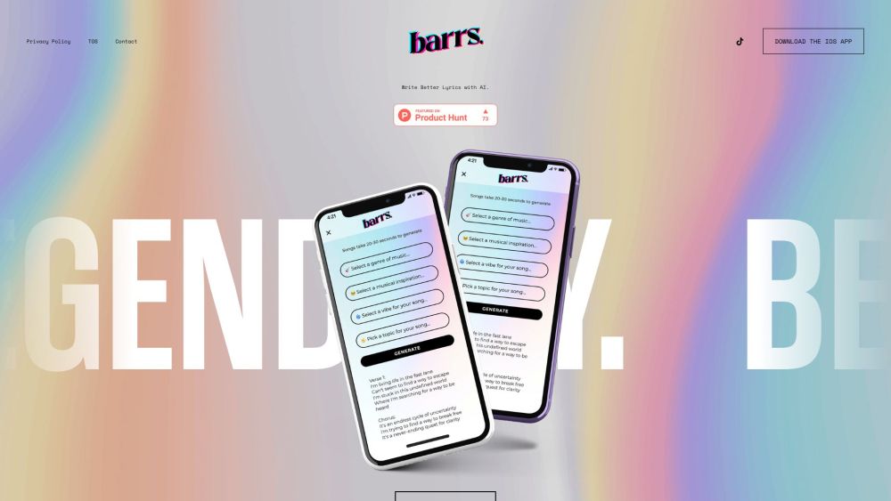 Barrs AI: AI Music Creation App with Unique Multilingual Lyrics