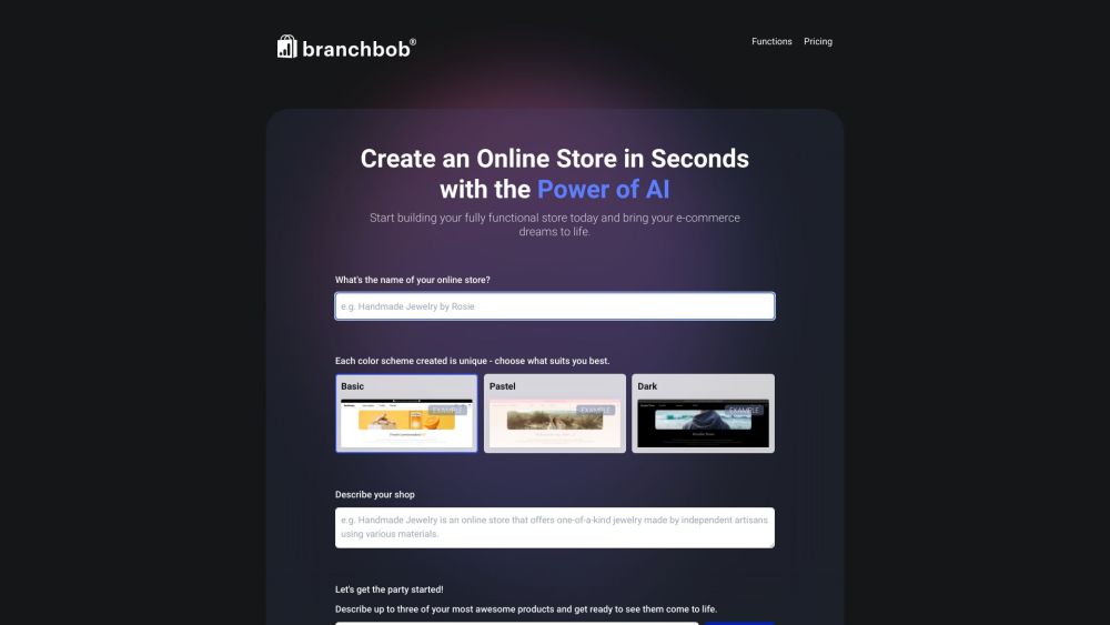 Branchbob: AI-Powered Store Builder, No Coding Needed : Create Professional Online Stores