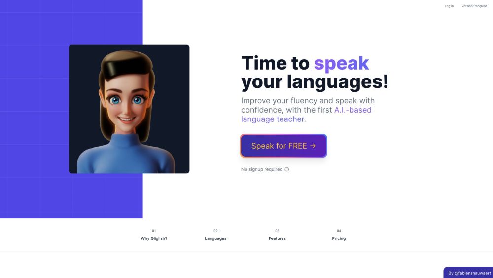 Gliglish: AI Teacher for Speaking & Listening Fluency